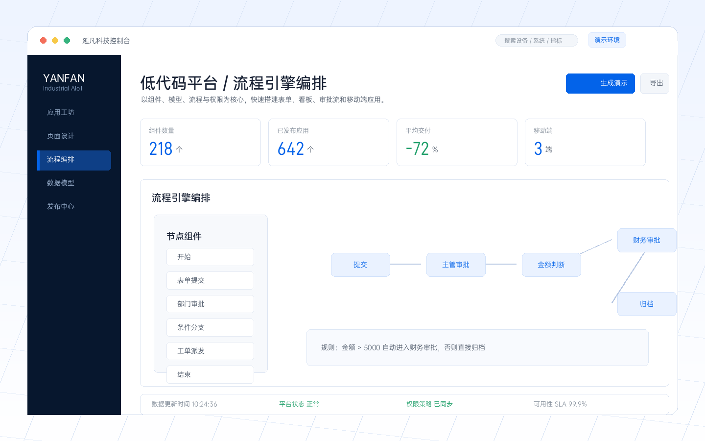 流程引擎编排产品截图